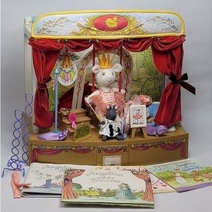SOLD - Angelina Ballerina Playset by American Girls 2 Dolls & 4 Hard Cover Books